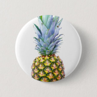 Ananas Frucht Strand Dessert Bunt Tropisch Button