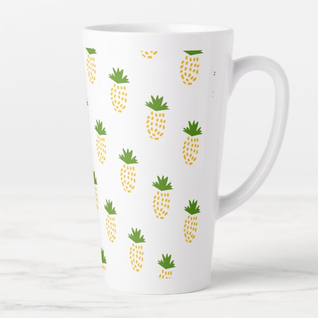 Ananas Fruchtmuster Milchtasse (Rechts)