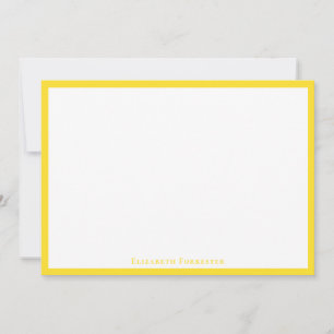 Ananas Gelb einfache Minimalistische Grenze Mitteilungskarte