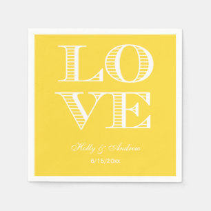 Ananas Gelbe LIEBE Napkins Serviette
