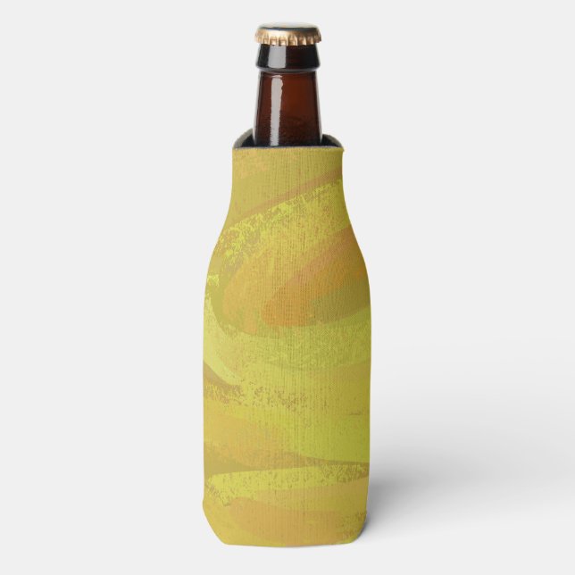 Ananas Gelber Swirl Flaschenkühler (Flaschenvorderseite)
