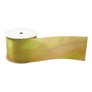 Ananas Gelber Swirl Satinband