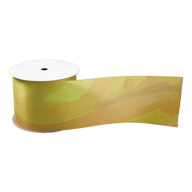 Ananas Gelber Swirl Satinband (Spule)