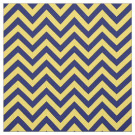 Ananas Gelbes Navy Blue LG Zickzack Muster 12I Stoff