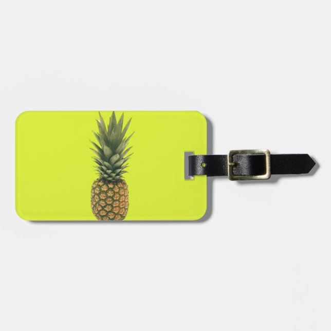 Ananas Gepäckanhänger (Vorderseite horizontal)