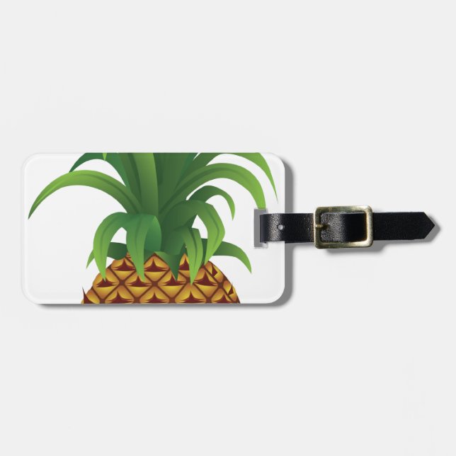 Ananas Gepäckanhänger (Vorderseite horizontal)
