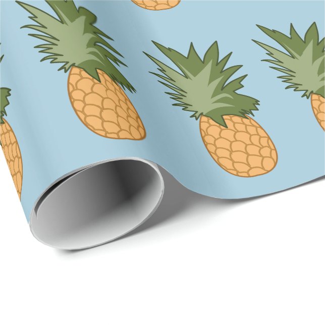 Ananas Geschenkpapier (Rolleneckpunkt)