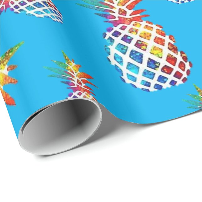 Ananas Geschenkpapier (Rolleneckpunkt)