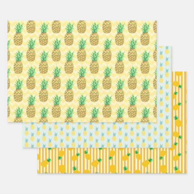Ananas Geschenkpapier Set (Set)