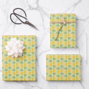 Ananas Geschenkpapier Set