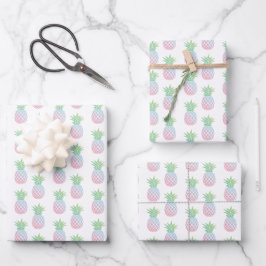 Ananas Geschenkpapier Set