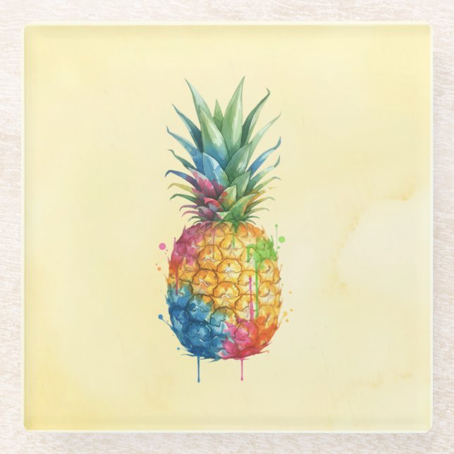 Ananas Glasuntersetzer (Vorderseite)