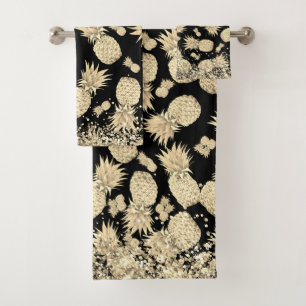 Ananas Gold amusant avec Parties scintillant Or