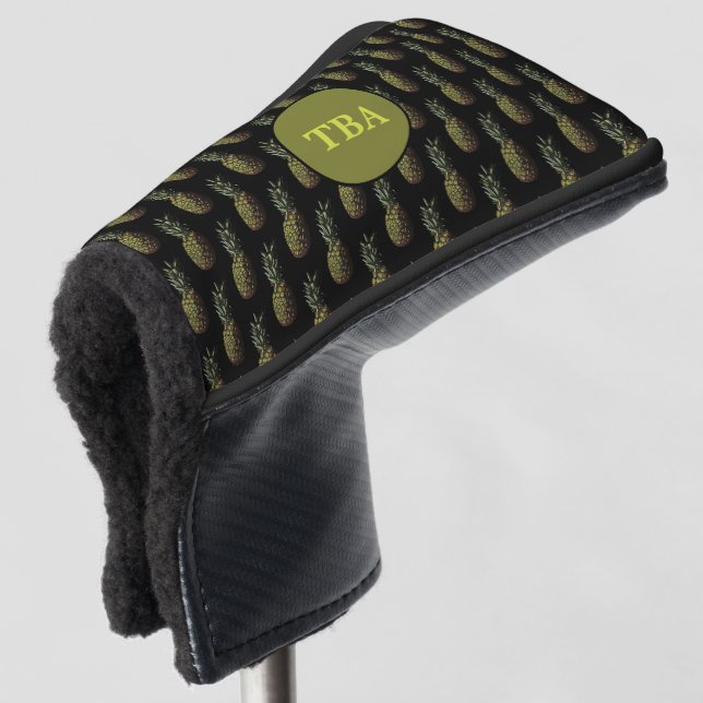 Ananas Golf Putter Cover Headcover (3/4 Vorderseite)