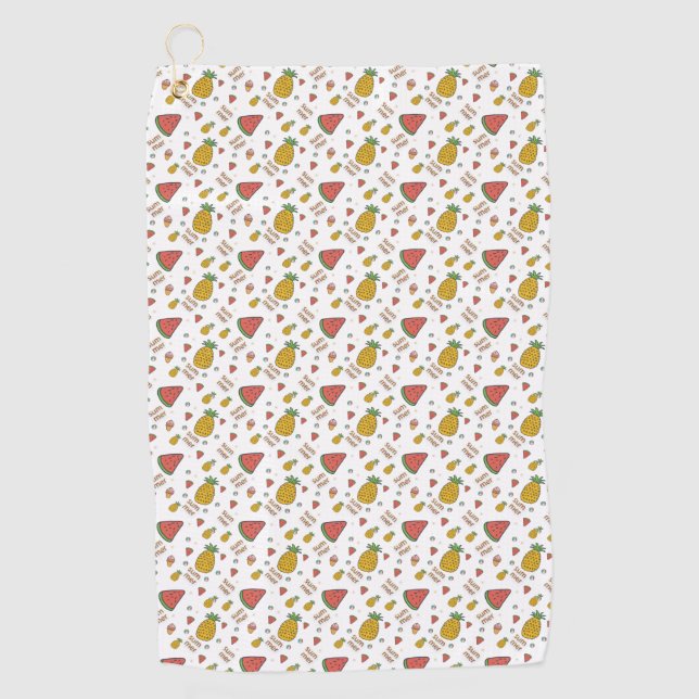 Ananas Golfhandtuch (Vorderseite)