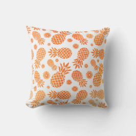 Ananas-Grafik mit Blume tropisches Kissen