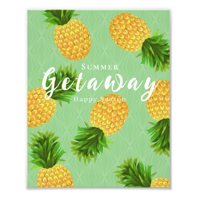 Ananas grün fotodruck (Vorne)