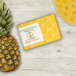 Ananas handgefertigte, hausgemachte Seife | Gesche Rechteckiger Aufkleber