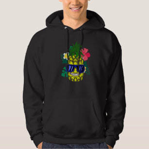 Ananas Hawaiian Aloha Tropical Honolulu Frauen m Hoodie
