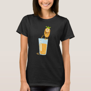 Ananas Hawaiian Aloha Tropical Honolulu Frauen m T-Shirt