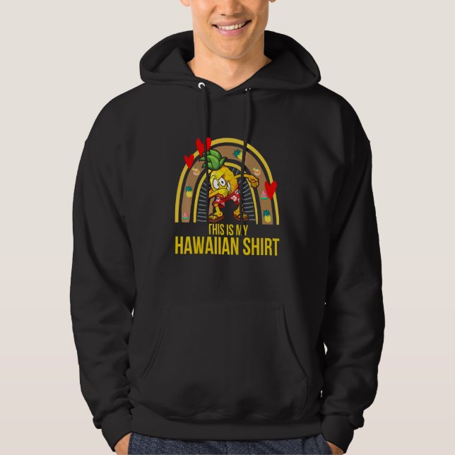 Ananas Hawaiian Tropical Ice Cream Summer Sunse Hoodie (Vorderseite)