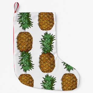 Ananas-Helligkeit: Sommer-Tropische Illustration Kleiner Weihnachtsstrumpf