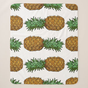 Ananas-Helligkeit: Sommer-Tropische Illustration Sherpadecke