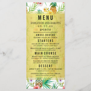 Ananas & Hibiscus Destination Mariage Menu