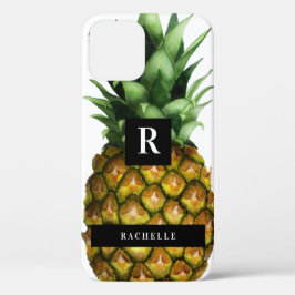 Ananas & Ihr Name & Monogramm Case-Mate iPhone Hülle