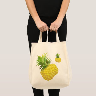 Ananas-Illustration Tragetasche