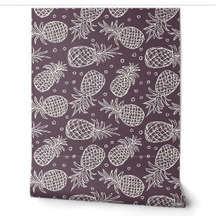 Ananas im Lila Basilikum von Glidden Tapete