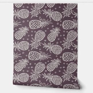 Ananas im Lila Basilikum von Glidden Tapete