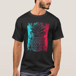 Ananas im Techno-Farbfestival Synthesizer Wh T-Shirt