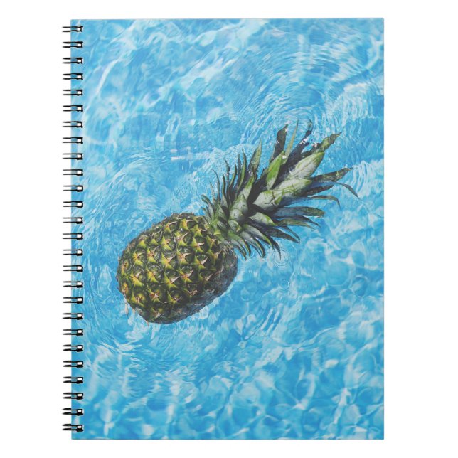 Ananas im Wasser Notizblock (Vorderseite)