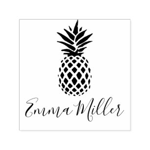 Ananas-Individuelle Name-Signatur Permastempel