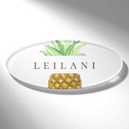 Ananas-Insel-personalisierter Namensumbau Namenschild