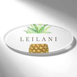Ananas-Insel-personalisierter Namensumbau Namenschild