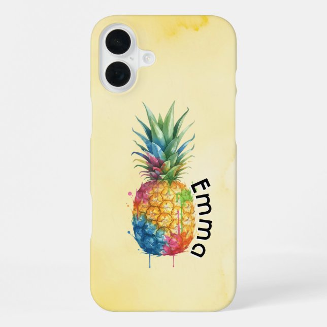 Ananas iPhone 16 Plus Hülle (Rückseite)