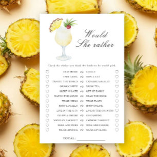 Ananas-Junggesellinnenabschied - Würde sie lieber