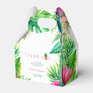 Ananas Jungle Schnuller Pink Girl Baby Dusche Geschenkschachtel