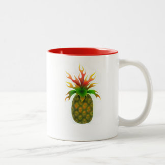 Ananas-Kaffee-Tasse Zweifarbige Tasse