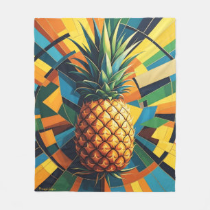 Ananas Kaleidoskop - Ananas Empire Design Fleecedecke