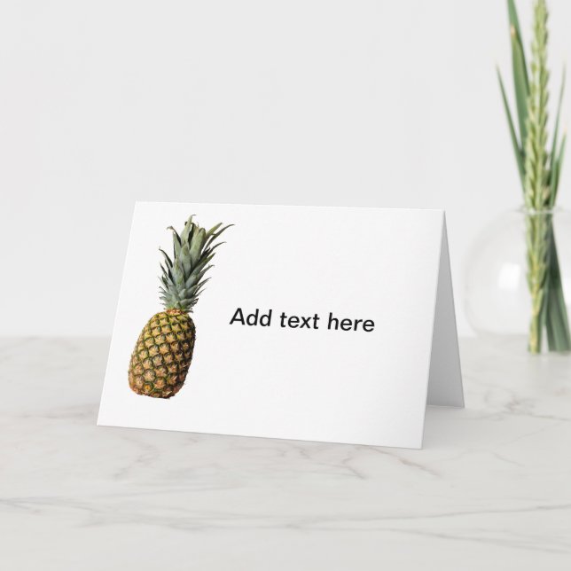 Ananas Karte (Vorderseite)