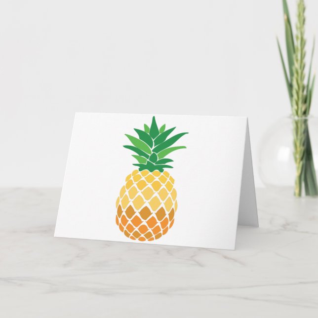 Ananas Karte (Vorderseite)