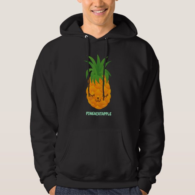 Ananas-Katze Hoodie (Vorderseite)