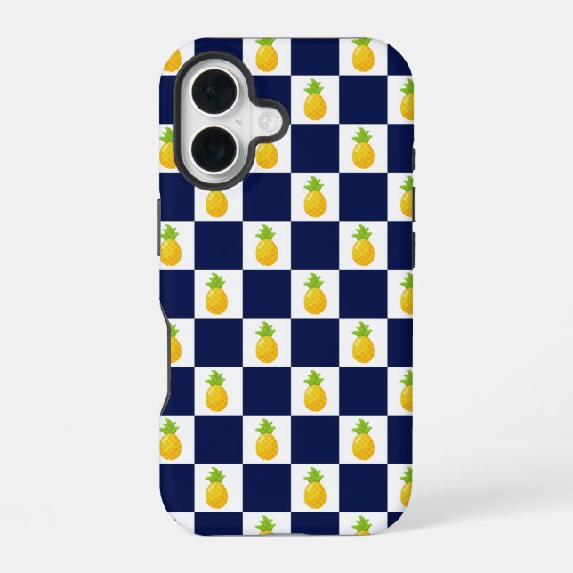 Ananas Kegelter iPhone Case 16 Hülle (Rückseite)