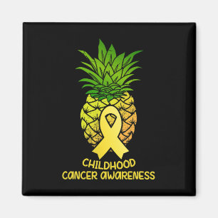 Ananas Kinder Krebs Aufklärung Geschenk Magnet