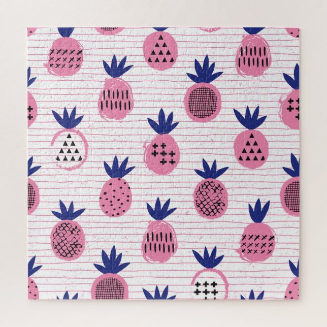 Ananas-Kinderdesign, Vintages Muster. (Vertikal)