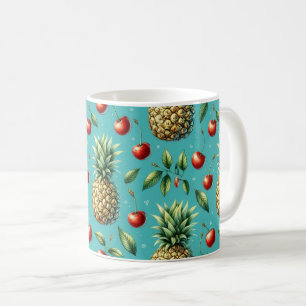Ananas Kirsch Glückseligkeit Kaffeetasse