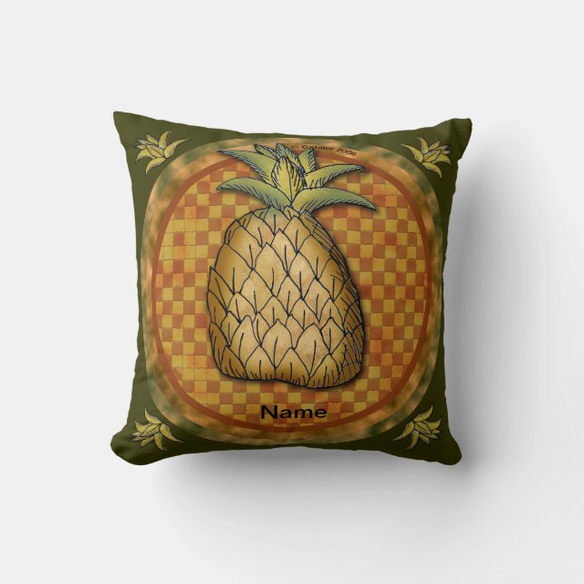 Ananas-Kissen Kissen (Vorderseite)